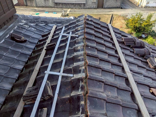 加西市　のし瓦を設置する前